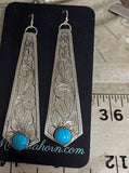 Elongated diamond Earrings