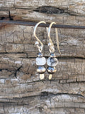 Mini Pearl Snaps Earrings