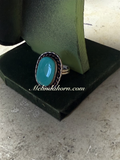 R112, Kingman turquoise ring.