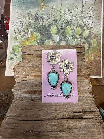 Berry and drop earrings