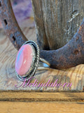 R42,size 9 pink conch ring