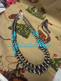 OG blue Kingman turquoise necklace