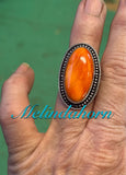 R170 Orange spiny ring