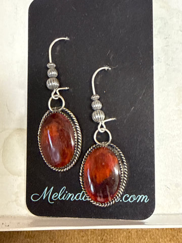 Purple Spiny earrings