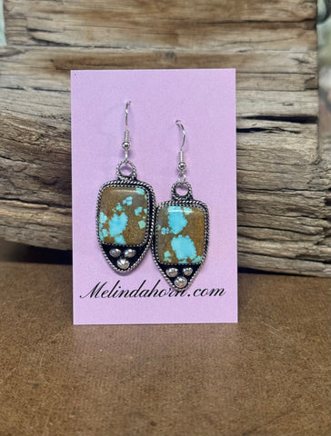 #8 turquoise drop earrings