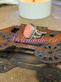 R17, Size 7 1/2, pink conch ring
