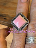 R37, size 9, Pink conch ring