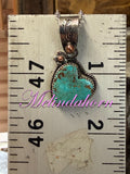 Kingman turquoise heart necklace