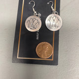 Sterling round earrings