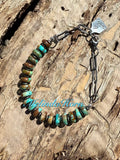 Cow Chain &Turquoise bracelets