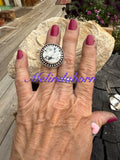 White Buffalo round ring