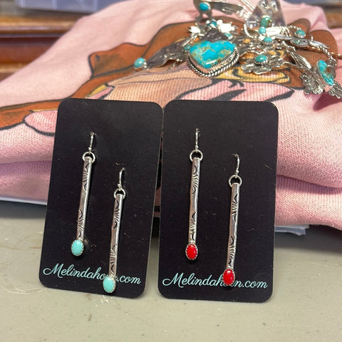 Matchstick earrings