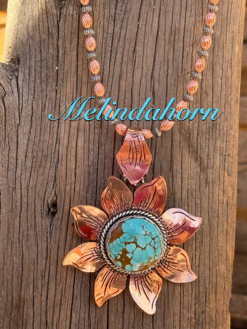 CP2, copper Dahlia & #8 turquoise