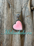 Pink heart  necklace