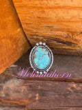 R117, #8 turquoise ring