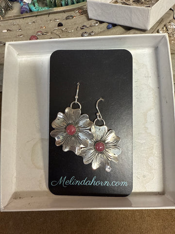 1 1/4” Western Flower dangle  Earrings