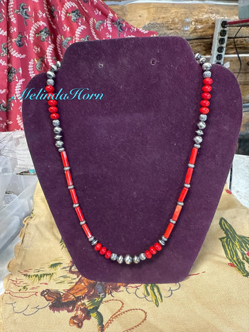 Red 4,Red Coral necklace