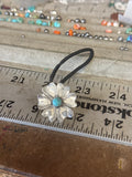 S/S Western flower ponytail tamer