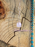 30” Blue Kingman beaded necklace