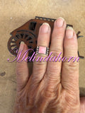 R158,size 7,Pink conch ring