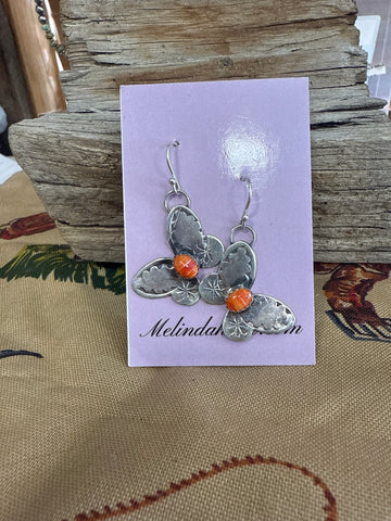 Flutterby Orange earrings