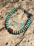 Cow Chain &Turquoise bracelets