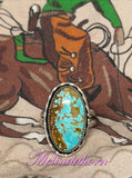 R142,size 10, #8 turquoise ring