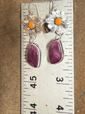 Western Flower drop earrings