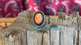R25,Orange spiny ring