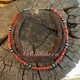 Red Spiny shell necklace