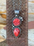 Red Rose Kachina necklace