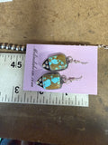 #8 turquoise drop earrings