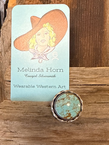 R1 #8 turquoise round ring
