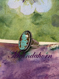 R108, size 10 #8 turquoise ring