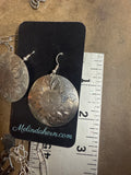 Sterling engraved big Conchos