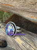 Purple round Mohave ring