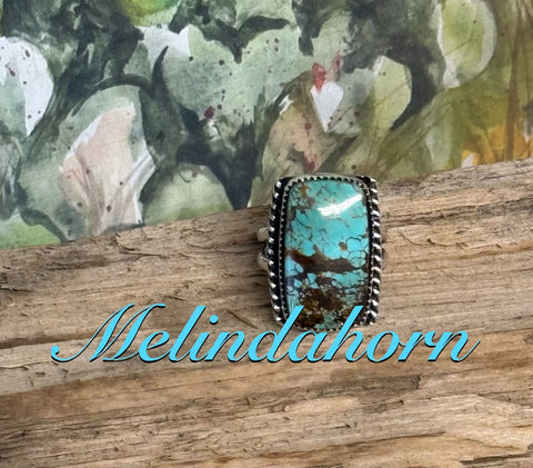 R158, Kingman turquoise ring