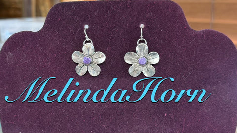 MC Forget Me Not flowers Charoite