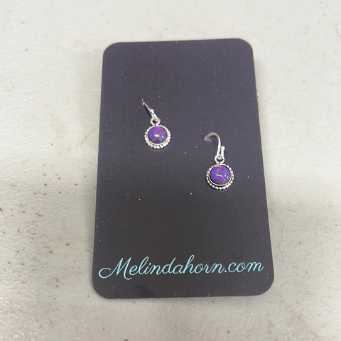 Fancy dangle 6 mm earrings