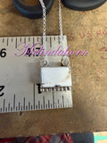 White Buffalo bar necklace