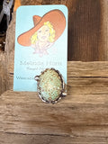 R2 #8 turquoise ring size 10 1/2