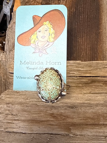 R2 #8 turquoise ring size 10 1/2