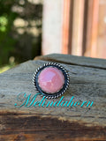 R124, size 8, pink conch ring
