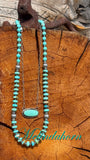 Tyrone turquoise “bar” necklace