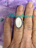 R189, White Buffalo ring