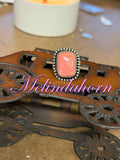 R17, Size 7 1/2, pink conch ring
