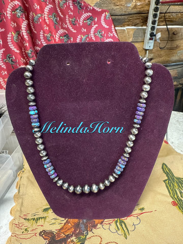 PM 1, purple Mohave necklace