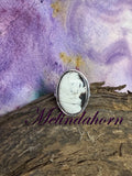 R31,White Buffalo ring size 9 1/2