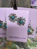 3/4” Sterling Silver Western Flower stud earrings