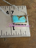 #8 turquoise bar necklace